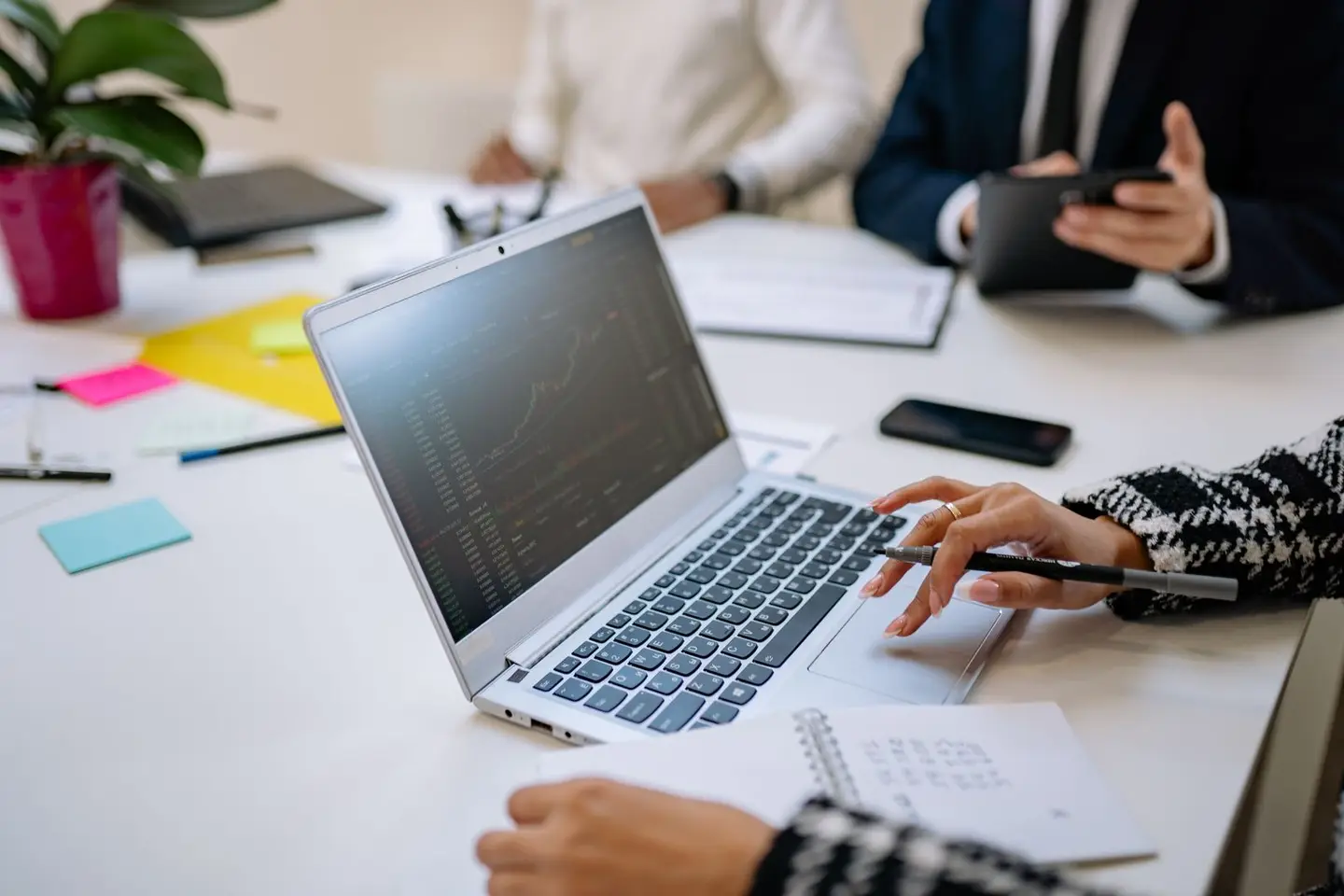 Using Laptop in a Business Meeting