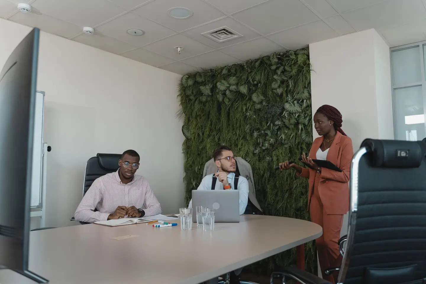 Group of People Working Together in an Office